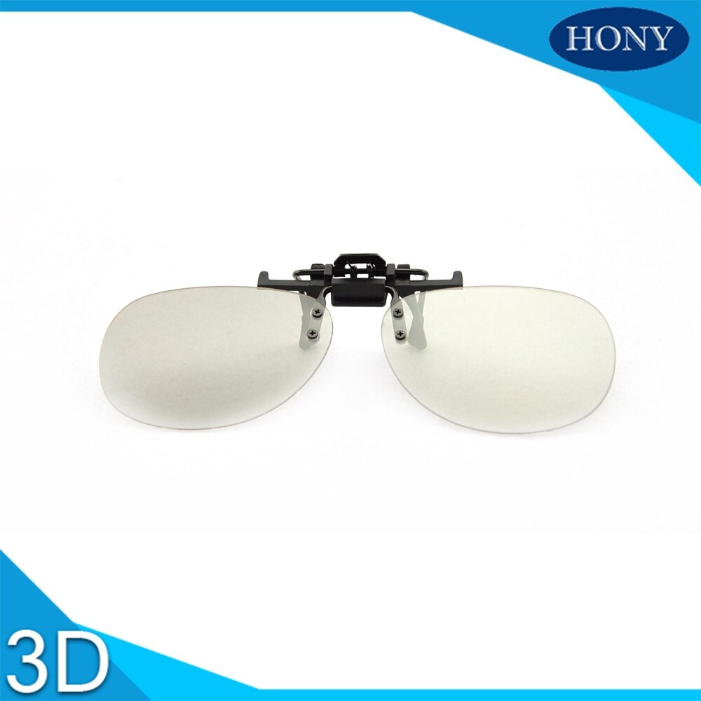 1 pcs Clip op Passieve 3D Bril, Imax Bioscopen 3D Films Bril, lineaire Gepolariseerde Imax 3D Bril Voor 3D 4D 5D 6D Bioscopen