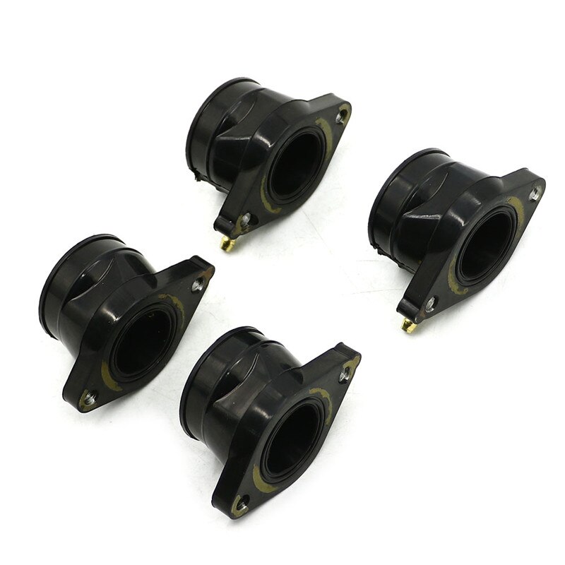 4X Motorfiets Carburateur Interface Carb Inlaatspruitstuk Lijm Isolator Laarzen Voor Yamaha XJ550 Maxim 1981 -1983 1982 Xj 550