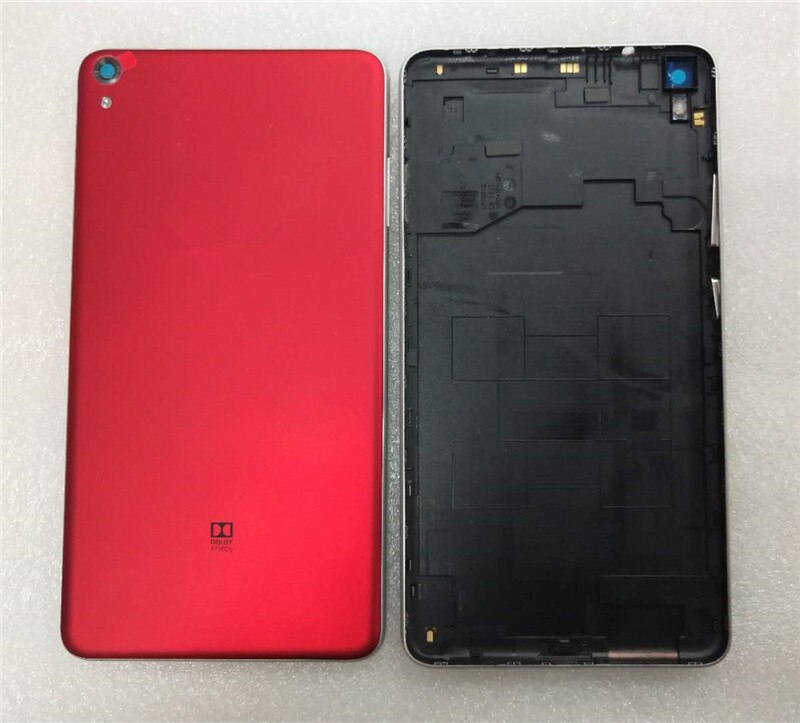 Original Housing For Lenovo Phab PB1-750M PB1-750P Battery Cover Repair Replace Back Door Phone Rear Case + Logo: Red