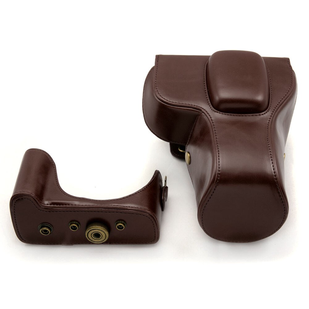 Pu Leather Video Camera Bag Case For Canon EOS 1100D 1200D 1300D 550D with18-55/105/200mm Lens Retro Vintage Camera Bag