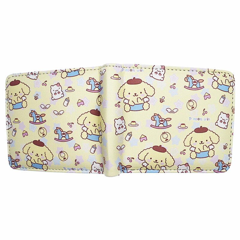 Portafoglio da uomo in pelle PU Pompompurin nuovo arrivo con tasca portamonete