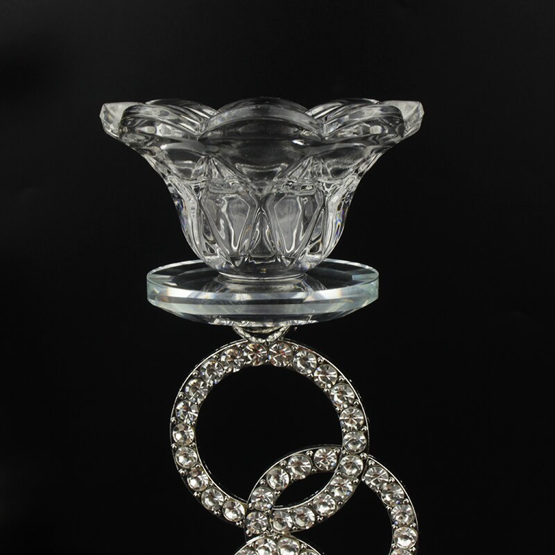 Europese moderne kristallen theelichthouder voor bruiloft, kerstmis, halloween, decoratie voor op de eettafel, accessoire