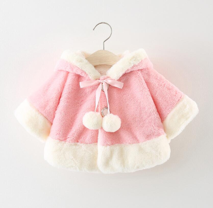 Baby mädchen warme Jacke Winter Baby schal freundlicher kleidung Baby mädchen Vlies Party oberbekleidung für 0-2 t Baby mädchen Karikatur Mantel