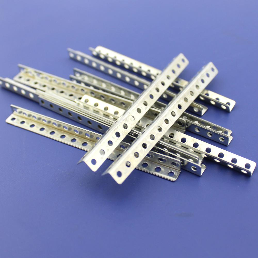 Right angle iron rod porous iron sheet DIY model accessories angle iron bracket with hole miniature long angle code L shape