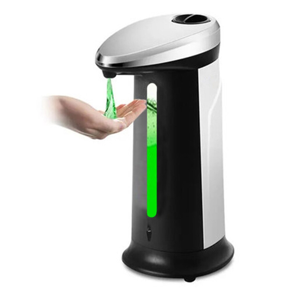 Dispensador automático de jabón líquido de 400ml, Sensor inteligente, recipiente para lavar las manos, conjunto de accesorios para el baño y la cocina del hogar