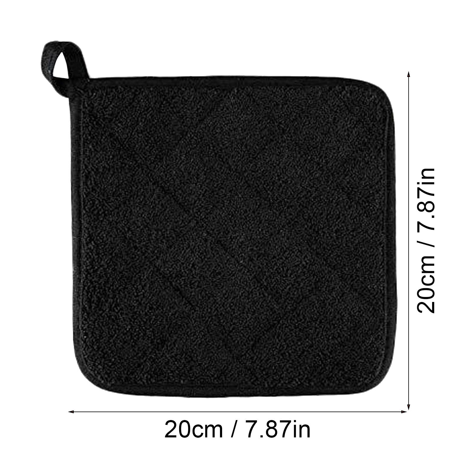 Cotton Pot Holders Cotton Made Machine Washable Heat Resistant Everyday Kitchen Basic Terry Pot Holder Kitchen: B