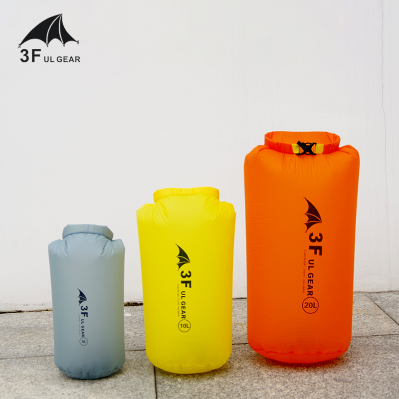 3f ul gear 5/10/20/50l vandtæt tør taske pakke sæk svømning rafting kajak flod trekking flydende sejle kano sejle