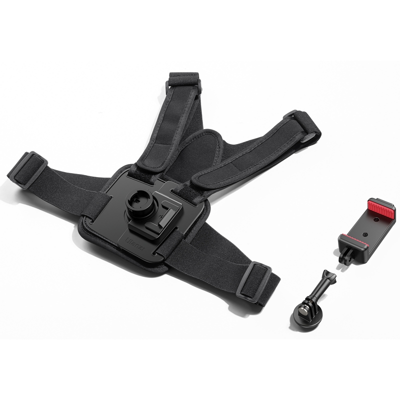 Ulanzi CM027 Soporte de correa para la cabeza/Correa para el pecho CM028 para cámaras de acción Gopro Insta360 DJI Teléfonos móviles Modos horizontales verticales: Color verde