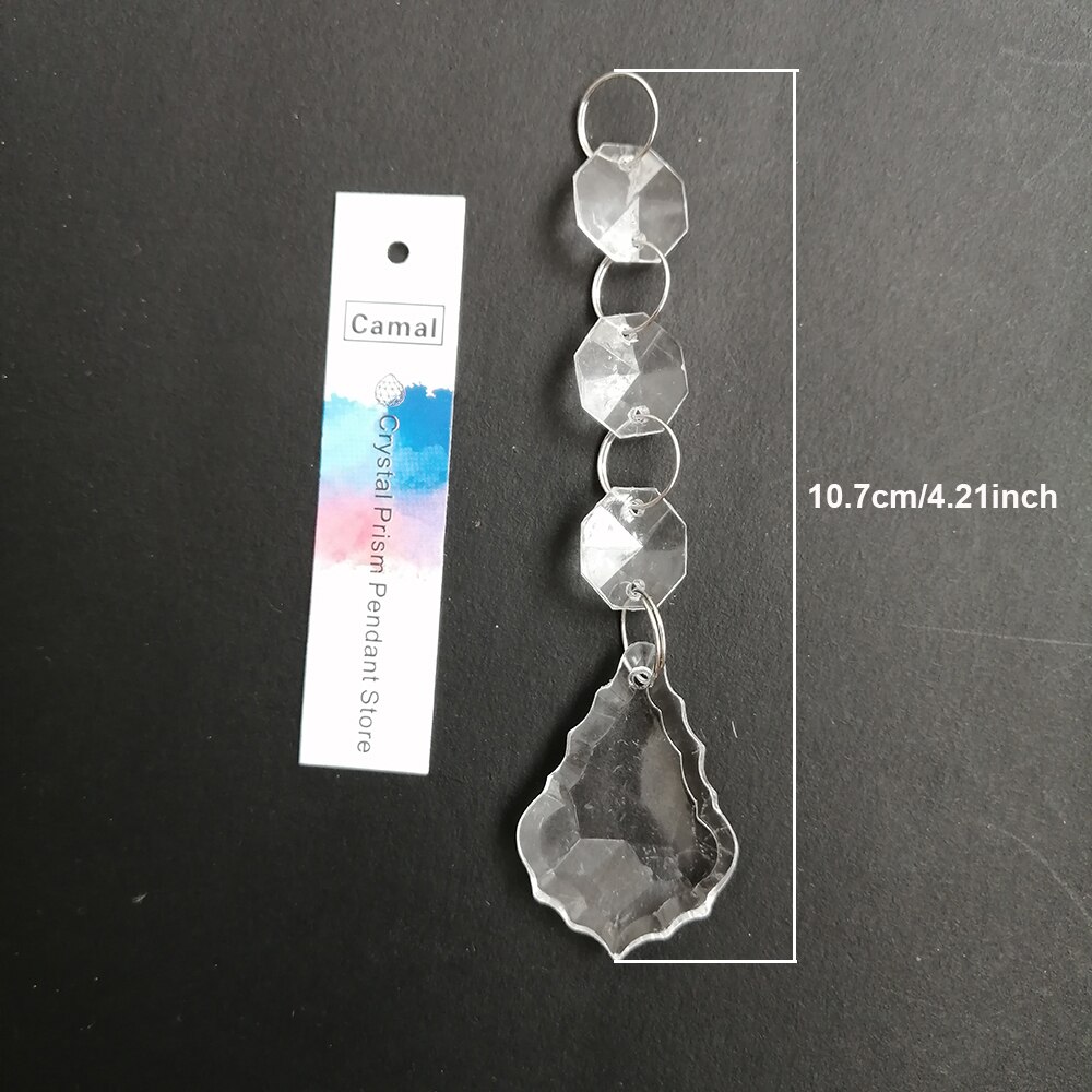Camal 10 stücke Acryl Kristall Perlen Anhänger Girlande Kronleuchter Hängen Party Hochzeit Dekoration Tische Mittelstücke Vorhang DIY: C