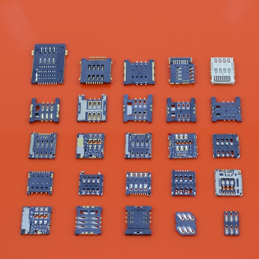 Soporte de conector de lector de tarjeta sim, módulo de contacto para Samsung P5200, S5230, Lenovo A520, S850E, SonyST26, ST26i, LGG3, D85