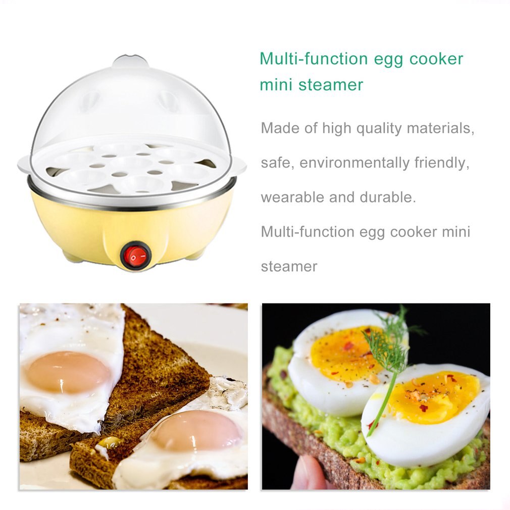 Multi-Function Egg Cooker Mini Steamed Egg Appliance Home Appliance Single-Layer Egg Cooker Breakfast Machine