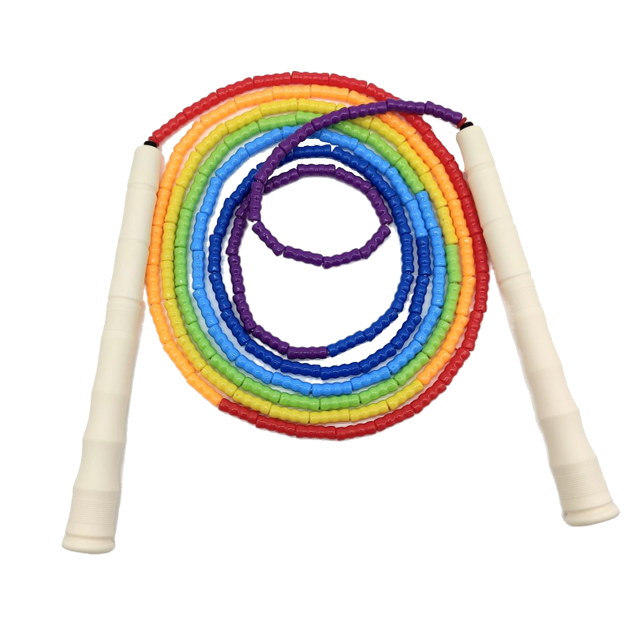 NEVERTOOLATE SOFT PVC beads freestyle long handle Bamboo Skipping Rope beaded Skipping Rope Indoor Sports