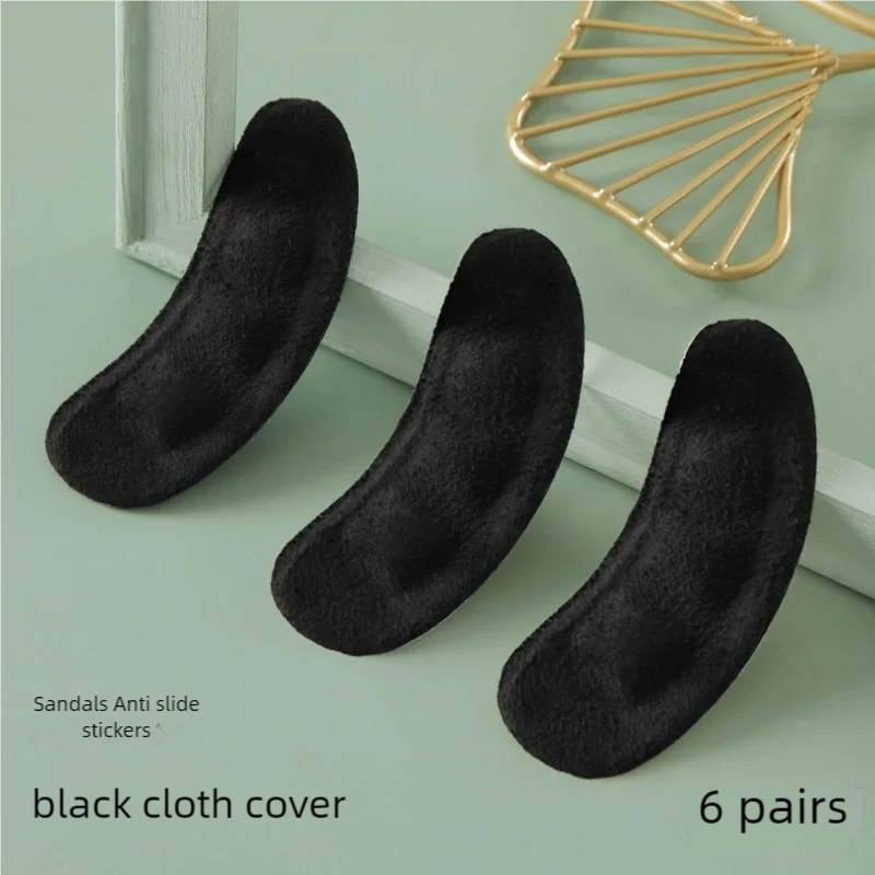 3/6 paar voorvoet demping hoge hakken/sandalen antislip pads, hoge hakken leren schoenen hakstickers wasbaar: WHITE