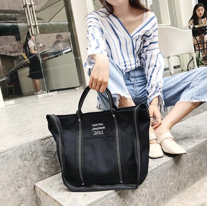 ANAWISHARE Women Handbags Canvas Shoulder Bags Large Ladies Casual Tote Bag Crossbody Bag For Women Messenger Bag Bolsa Feminina