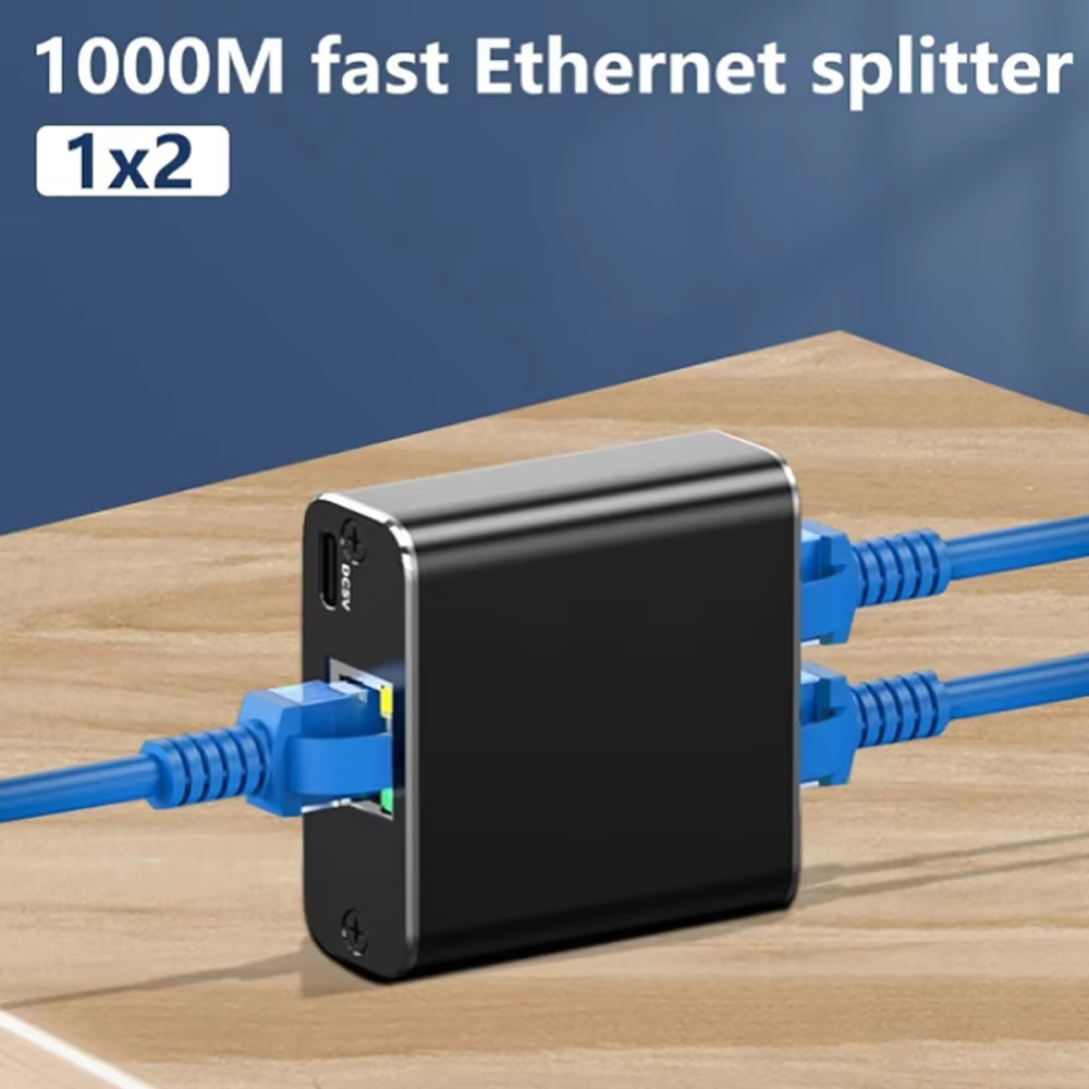 Rj45 Splitter 1 to 2 Gigabit Ethernet Adapter Inte... – Grandado