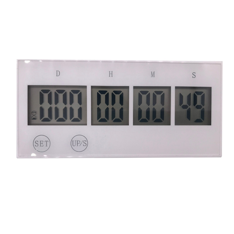 Digital Countdown Days Timer Touch key Kitchen Timer 999 Days Countdown Timer Voice reminder (white)