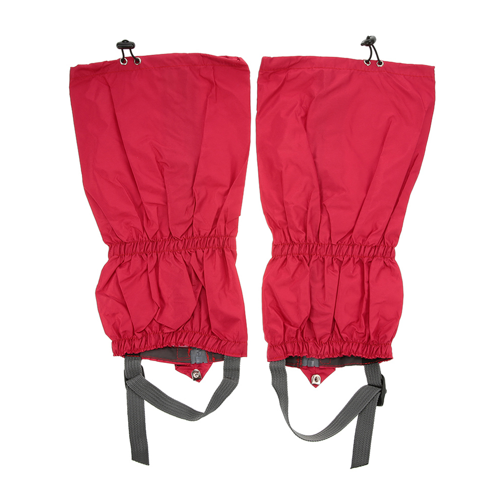 Waterdichte Been Covers Legging Gaiter Klimmen Camping Wandelen Ski Boot Reizen Schoen Sneeuw Slobkousen Benen Bescherming Snelle Levering: Rood