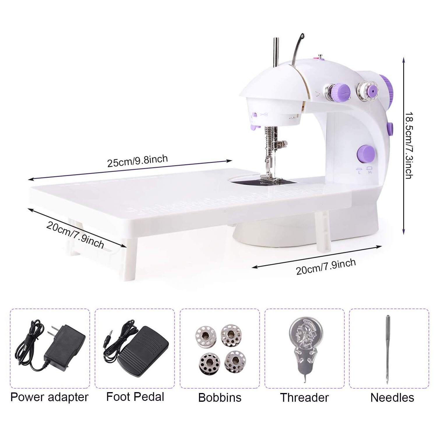 Mini Draagbare Handheld Naaimachines Naaien Handwerken Cordless Kleding Stoffen Electrec Naaimachine