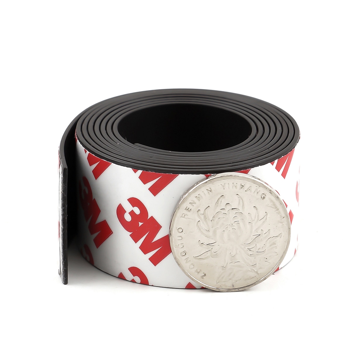 1 meter 25*1 mm selvklæbende fleksibel blød magnet magnetstrimmel gummimagneter tape til håndværk bredde 25mm tykkelse 1mm