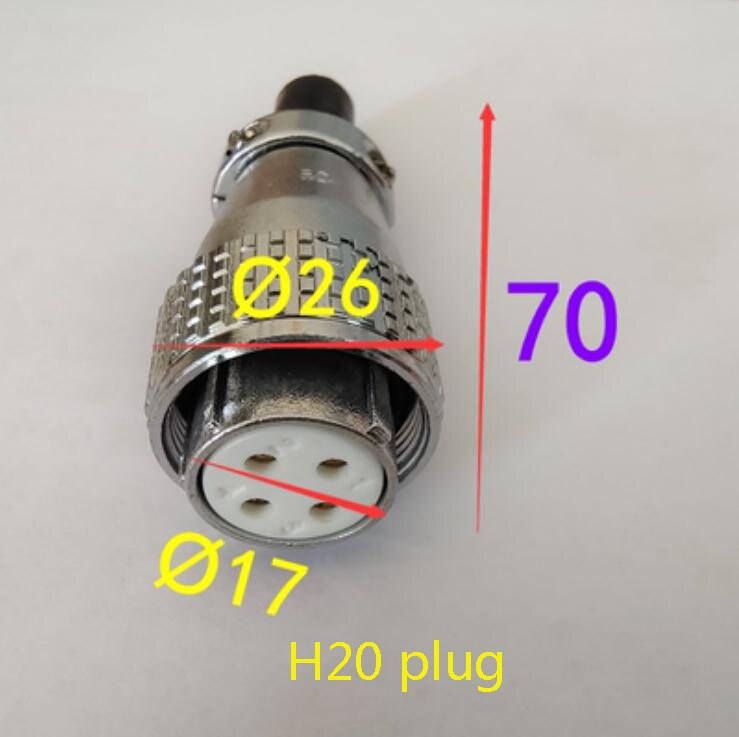 1PC Engraving Machine High-Speed Spindle Motor Special Aviation Plug Aviation Plug-In Socket Base Fixed Wiring Plug Faucet: 11