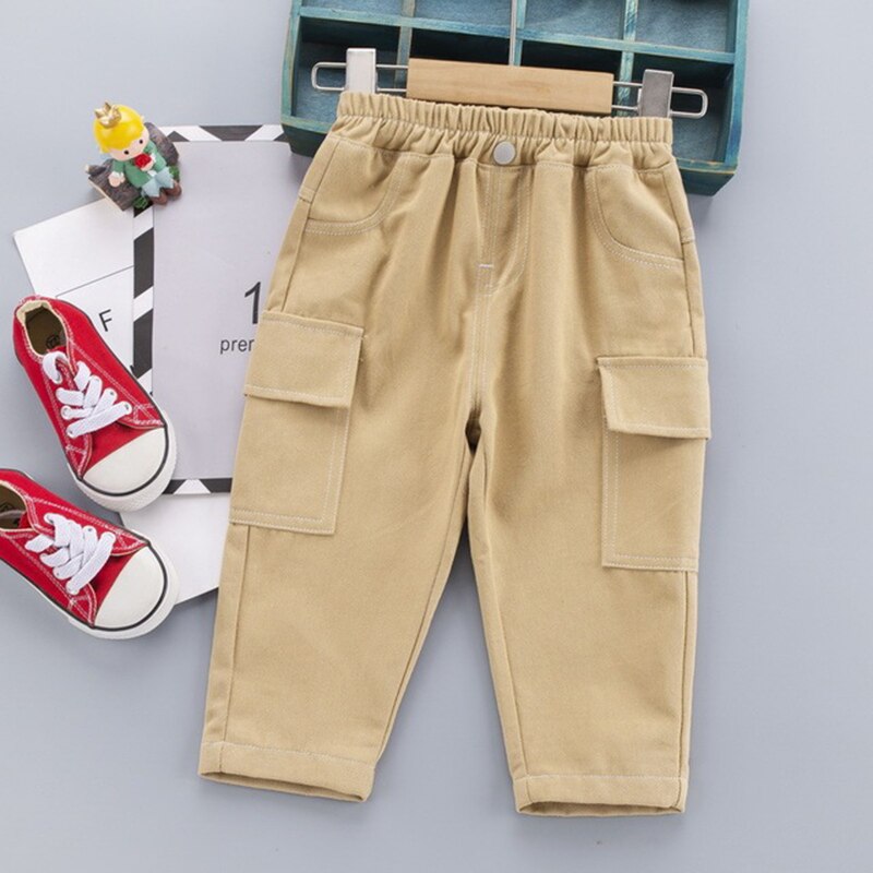 Spring Baby Boys Pants Overalls Kids Trousers Autumn Children Casual Pants Clothes Stylish Kids Boys Straight Pants Open Gear