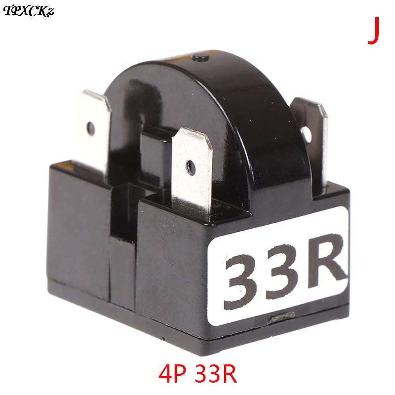 Ptc 2/3/4 -poligt startrelä för kylskåp, ptc-startare för kompressor: 4xl