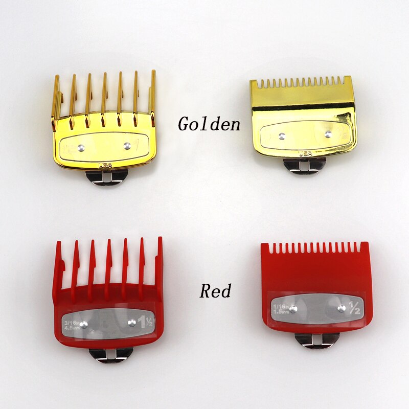 Guía de corte , peine de límite de corte de pelo con Clip de Metal, accesorios de corte de peluquero, cortadora aleatoria 1,5/4,5, 2 uds.
