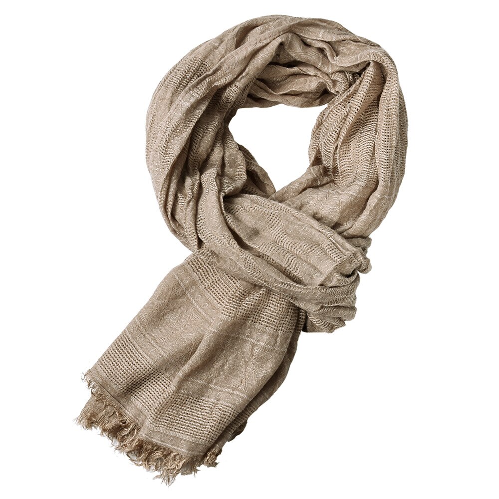 Luksus båndtørklæde herre massivt bomuldstørklæde kvinde & mænd sjal wrap jacquard vævet lange tørklæder med kvaster 175*80 cm