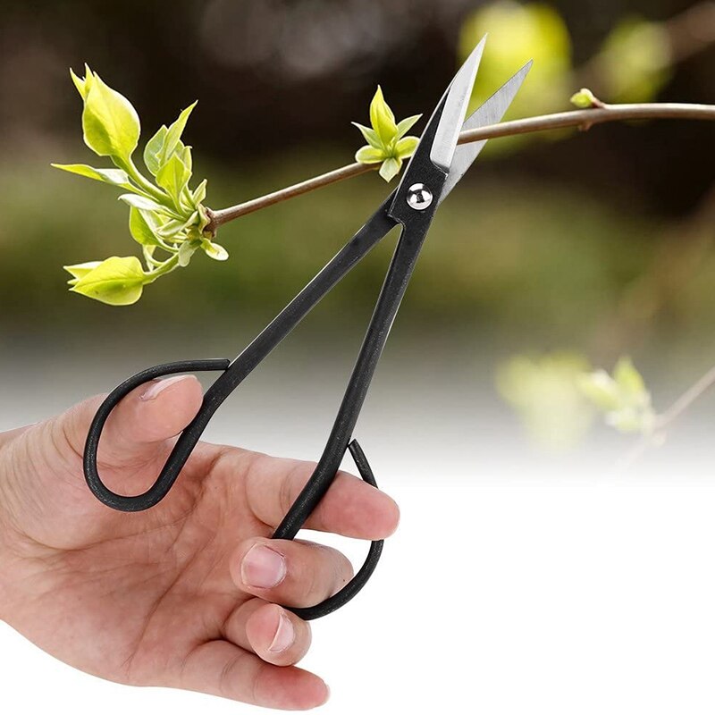 Tijeras para bonsái de mango largo, tijeras de podar de acero inoxidable para jardinería, plantas, ramas de flores, cortador de jardín para el hogar