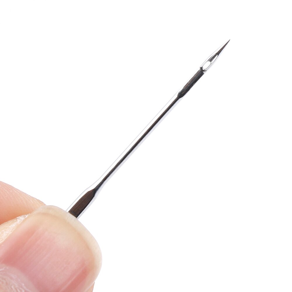 10 PCS Silver Sewing Machine Needles Long DIY Blind Self Threading Big Eye Needle Embroidery Tools