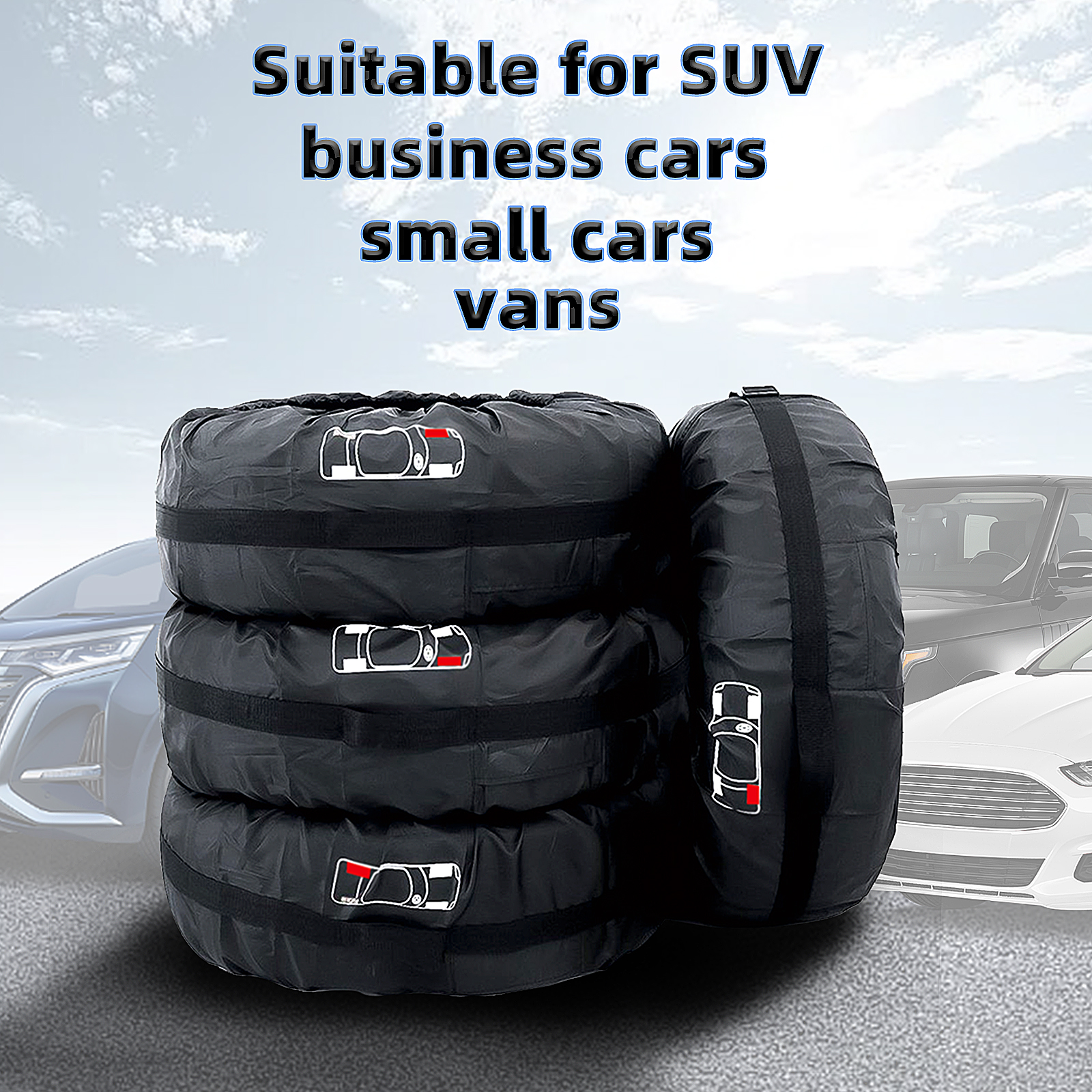 4 Teile/los Auto Reserverad Abdeckung Auto Rad Reifen Lagerung Taschen Staubdicht Schutzhülle Auto Styling Fahrzeug Reifen Zubehör