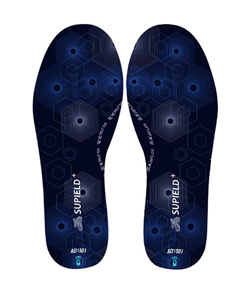 Supield Drahtlose Fernbedienung Aerogel Heizung Einlegesohlen USB Aufladbare Winter Warm Beheizte Einlegesohlen Thermische Schuhe Pads Unisex: Men 41-42
