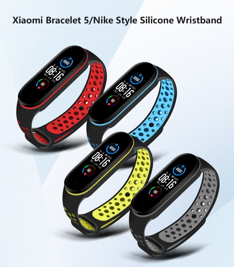 12 di colore TPU Cinturino di Vigilanza Puro di Colore Della Caramella Fascia Del Braccialetto Intelligente per Xiaomi Mi Banda 5 Intelligente Wristband di Sport orologi Banda Intelligente