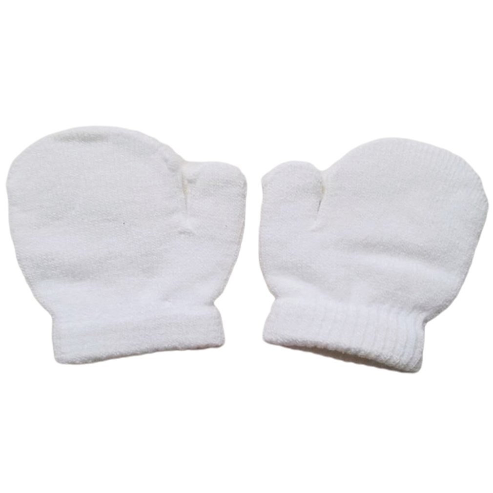 Guantes de invierno para niños, mitones de punto para recién nacidos, Niña y niño pequeño, guantes de invierno sólidos