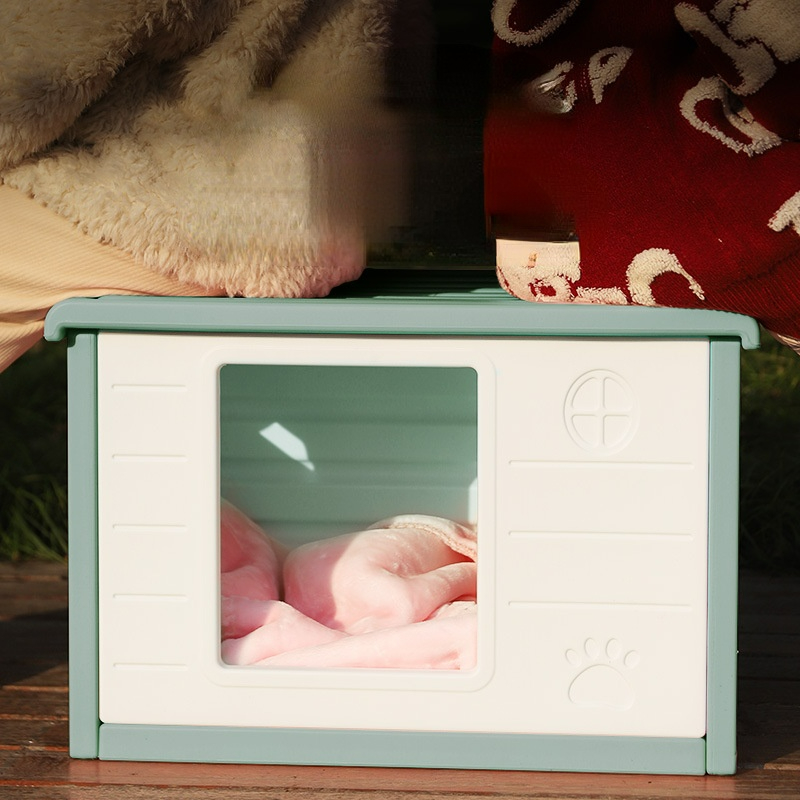 Pet House Outdoor Waterproof Weatherproof Dog Kennel Cat Foldable Shelter For Pets Indoor Sleeping