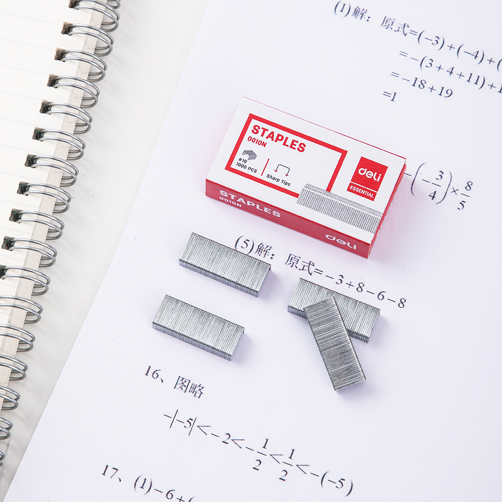 Deli E0010N No.10 Staples #10 4BOX/LOT Zinc plated wire iron material 1000 pcs per box