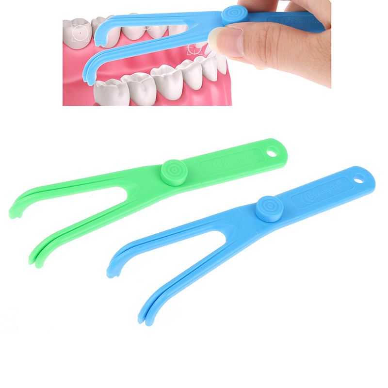 1PC Zahnseide Halter Hilfe Oral Hygiene Zahnstocher Halter für Zahnpflege Interdentalbürste Zähne Reinigung Werkzeuge Oral Gesundheit Reinigung