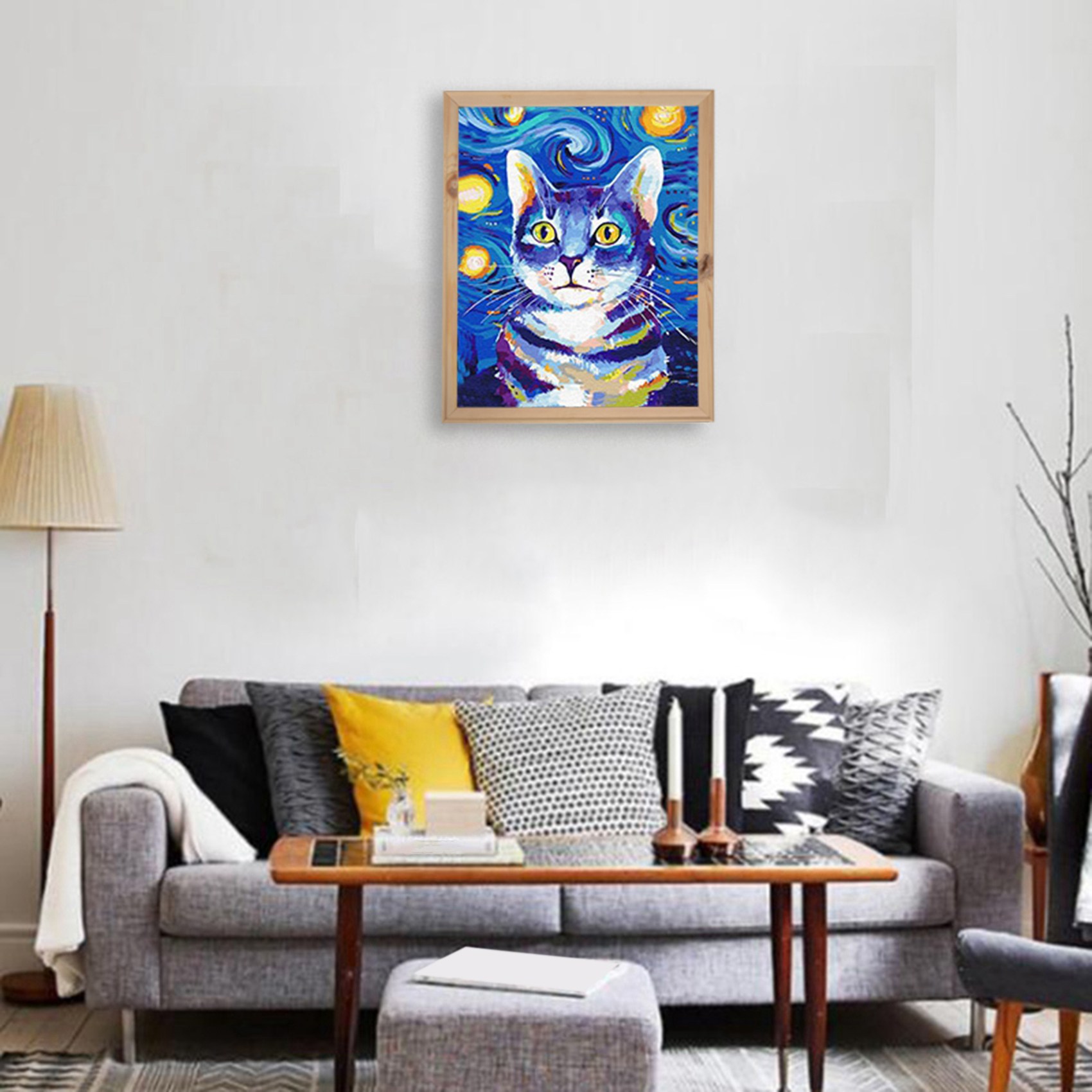 40X50 Cm Houten Frame Diy Fotolijsten Kunst Geschikt Voor Home Decor Schilderen Digitale Diamant Tekening Schilderijen