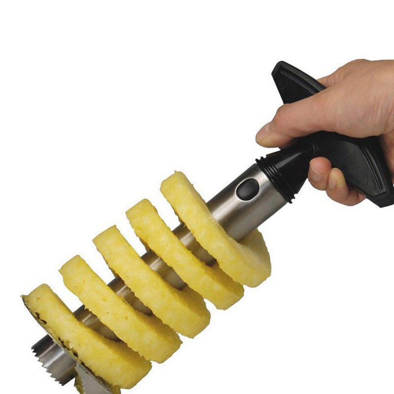Stainless Steel Pineapple Corer Peeler Cutter Spiral Pineapple Cutting Machine Fruit Parer Cutting Tool Pineapple Slicers