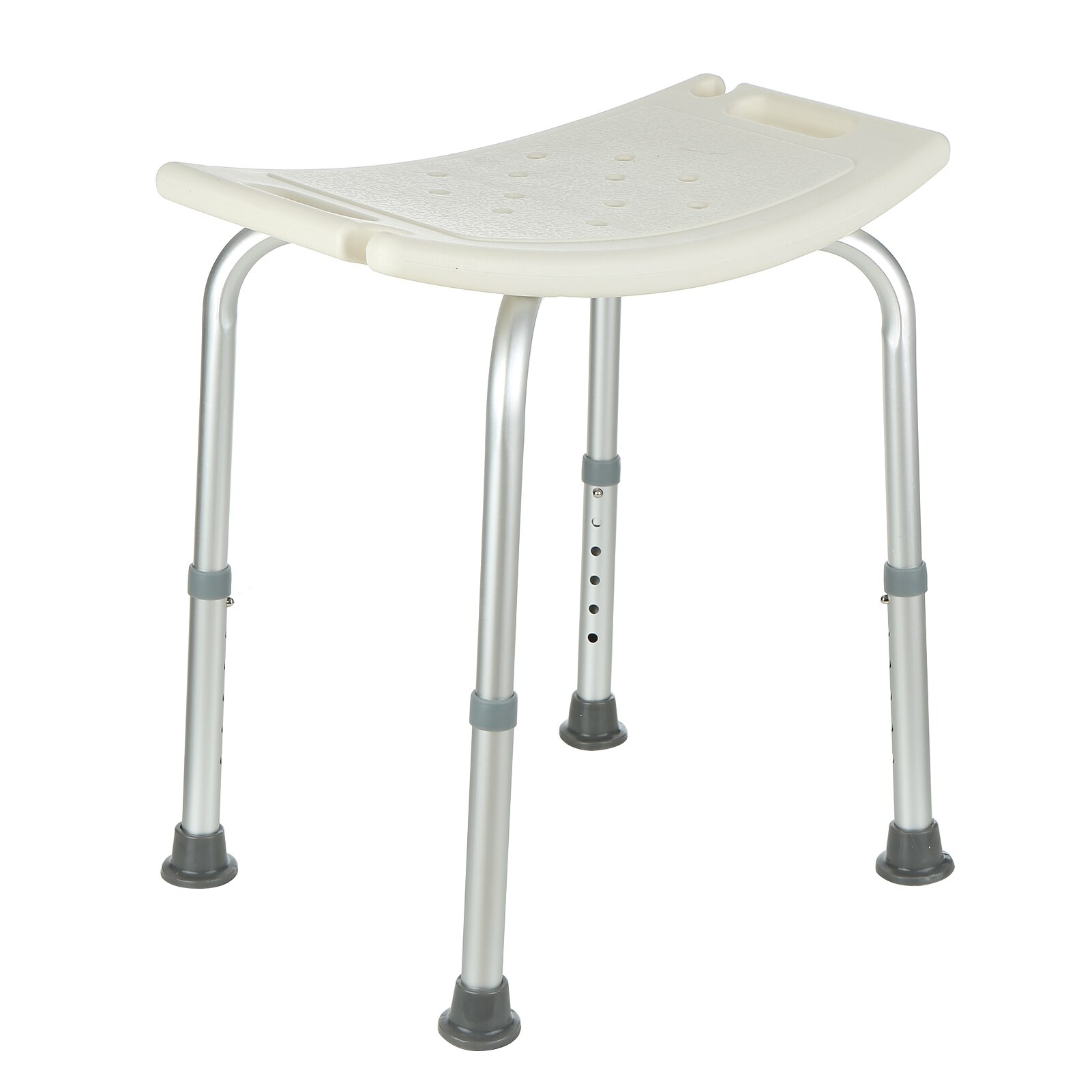 Aid Seat Bathroom and shower chair Without Back Chair Height Adjustable Non Slip Toilet Seat Disabled Home Adult Elderly Kids