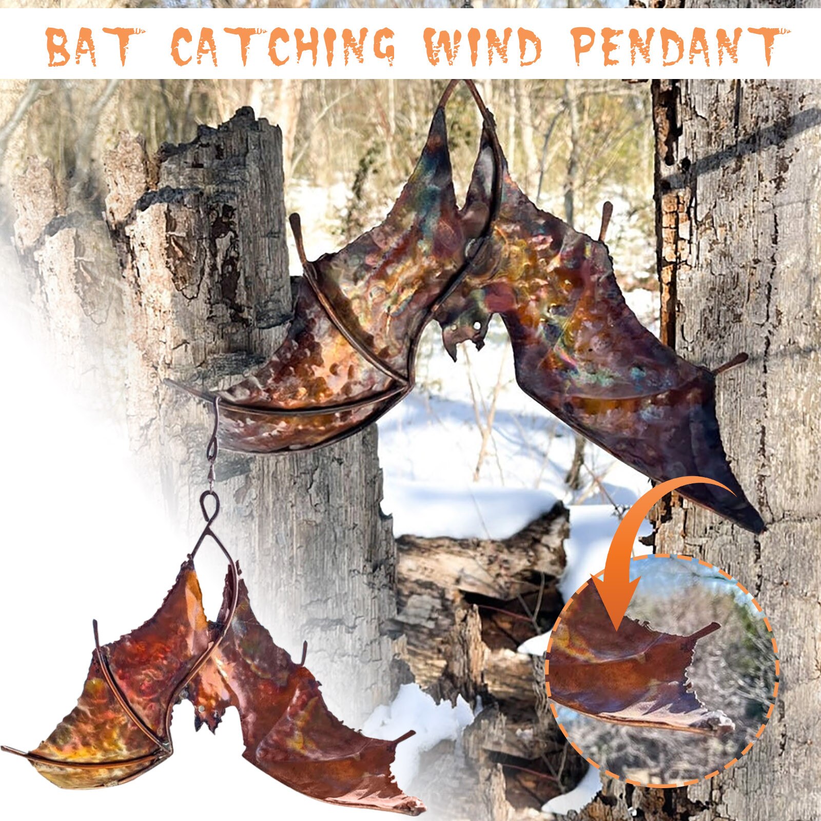 12 "X 7" X 5 "Bat Wind Catcher Sculpturen Tuin Windmolen Tuin Ornament Yards Art Draak Wind catcher Tuin Yard Decoratie