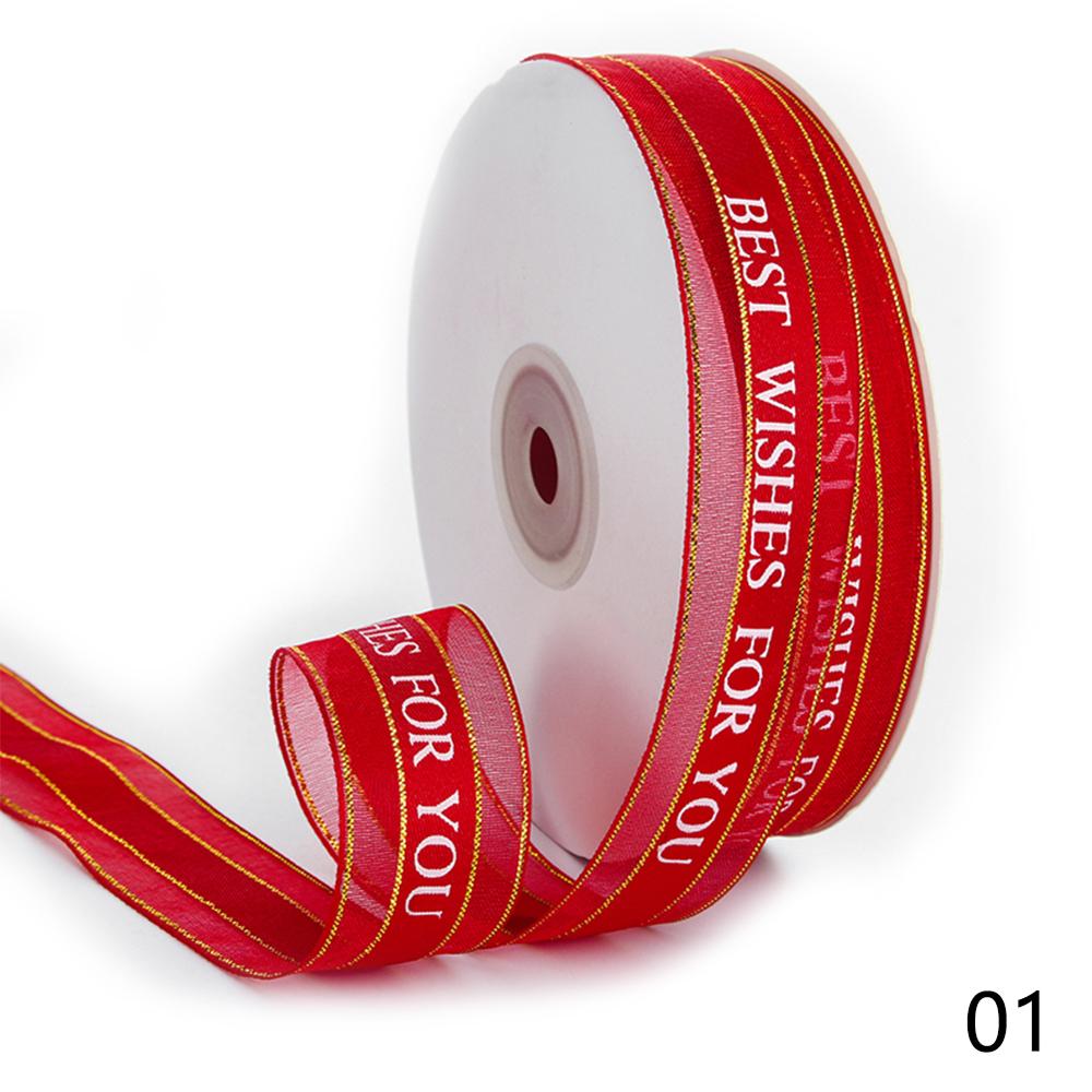 Rubans en Polyester pour décoration de gâteau d'anniversaire, 25mm, décoration de carte de noël pour fête de mariage, bricolage fait à la main, emballage de , rubans décoratifs: Rouge