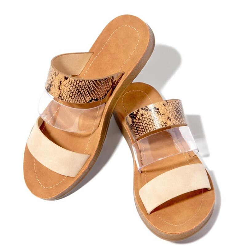 Vrouwen Slippers Serpentine Dubbele Laag Sandalen Platte Bodem Dames Strand Schoenen Outdoor Reizen Mode Wilde Vrouwen Sandalen: 39