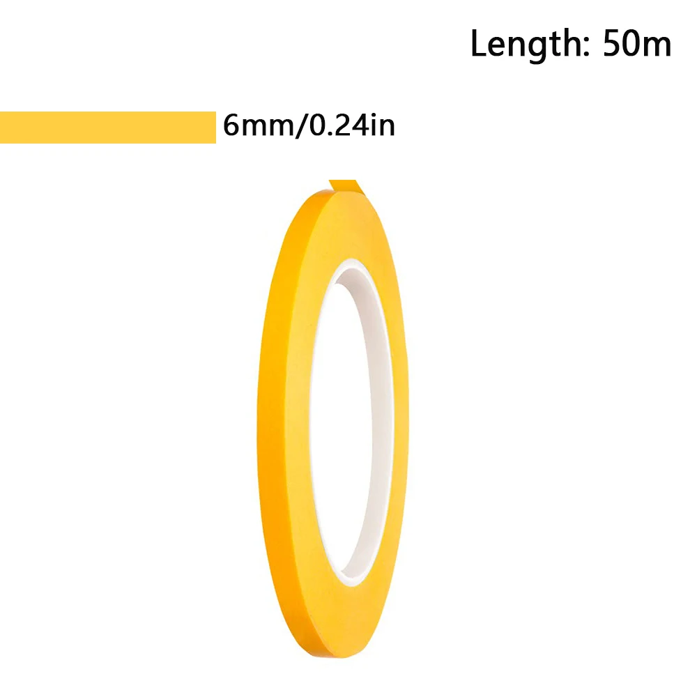 Cinta adhesiva amarilla de 18M/20M/50M, pegatina adhesiva para coche, papel de pintura DlY, decoración de pintor, artesanía, accesorios artesanales de uso General: Azul