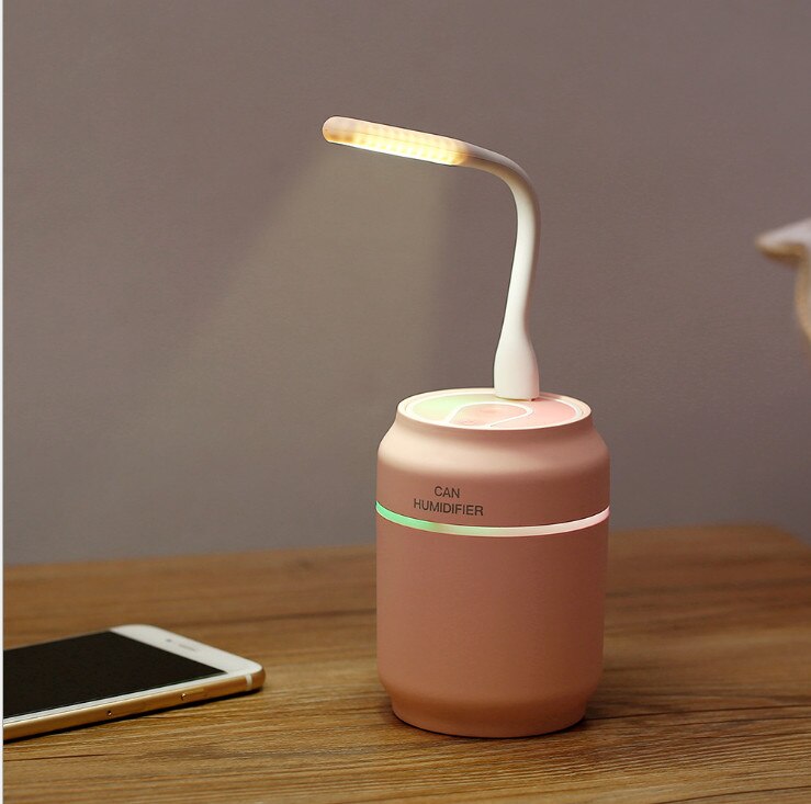 USB Electric Air Diffuser Aroma Cool Mist Oil Humidifier Night Light Up Relaxing Defuser Purifier LED Night light Office Home: Pink