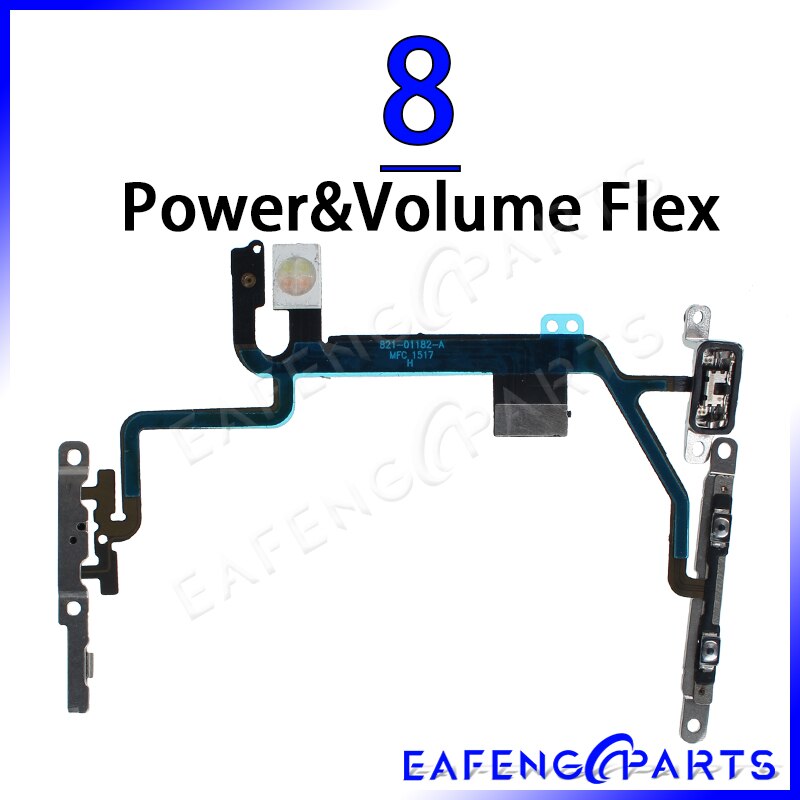 Cable de interruptor para iPhone 5, 5C, 5S, SE, SE2020, 6, 6S, 7, 8 Plus, 6plus, 6splus, 7plus, 8plus