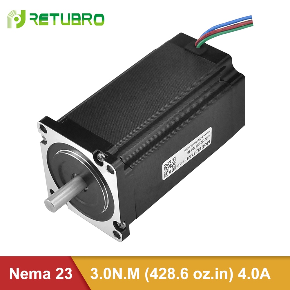 Schrittmotor Nema 23 57A3 Voll getestet/1 jahr garantie 4-draht 3NM offen Schleife hybrid schrittmotor 4a für cnc maschine