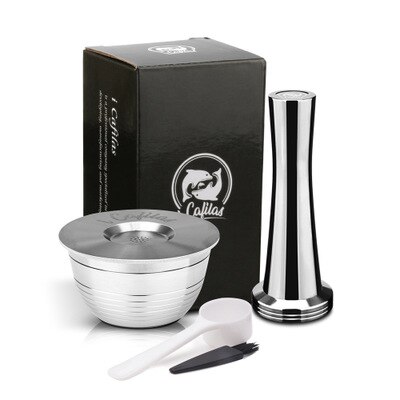 Roestvrij Staal Metal Herbruikbare Ucc Koffie Capsule Fit Voor Ucc Koffie Machine Espresso Druppelaar Maker Refilable Lepel Clip: as picture