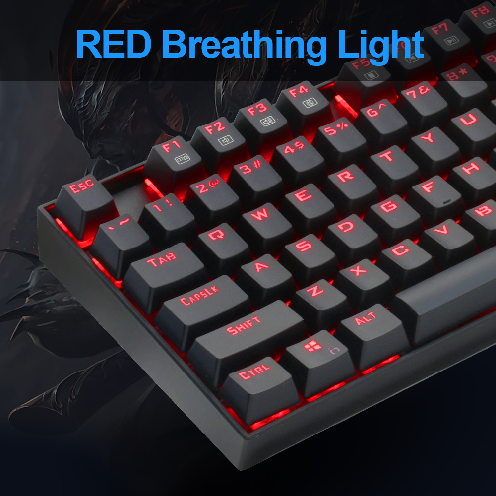 Redragon Mitra K551 USB Tastiera Da Gioco Meccanica Blu Interruttore FAI DA TE 104 Chiave Retroilluminato PC Gamer Russo Keycaps O Spagnolo etichetta