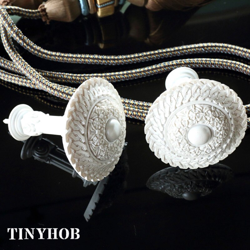 Ganchos dorados para colgar en la pared, 2 uds., ganchos para colgar en la pared, accesorios de ventana blanca, estilo europeo Vintage, decoración del hogar